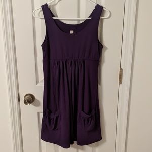 Purple tank dress